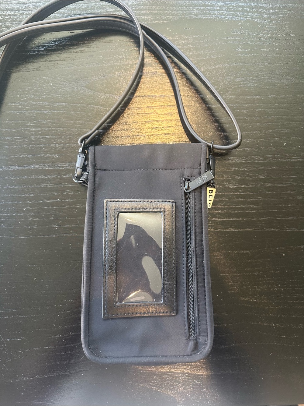 Beis Black Crossbody Phone Pouch - Picture 2 of 3